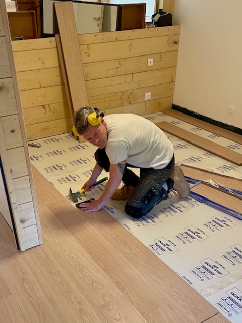 Pose de parquet